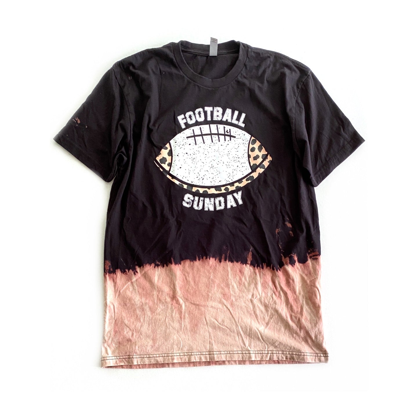 Fierce Football Sunday Bleached Graphic Tee