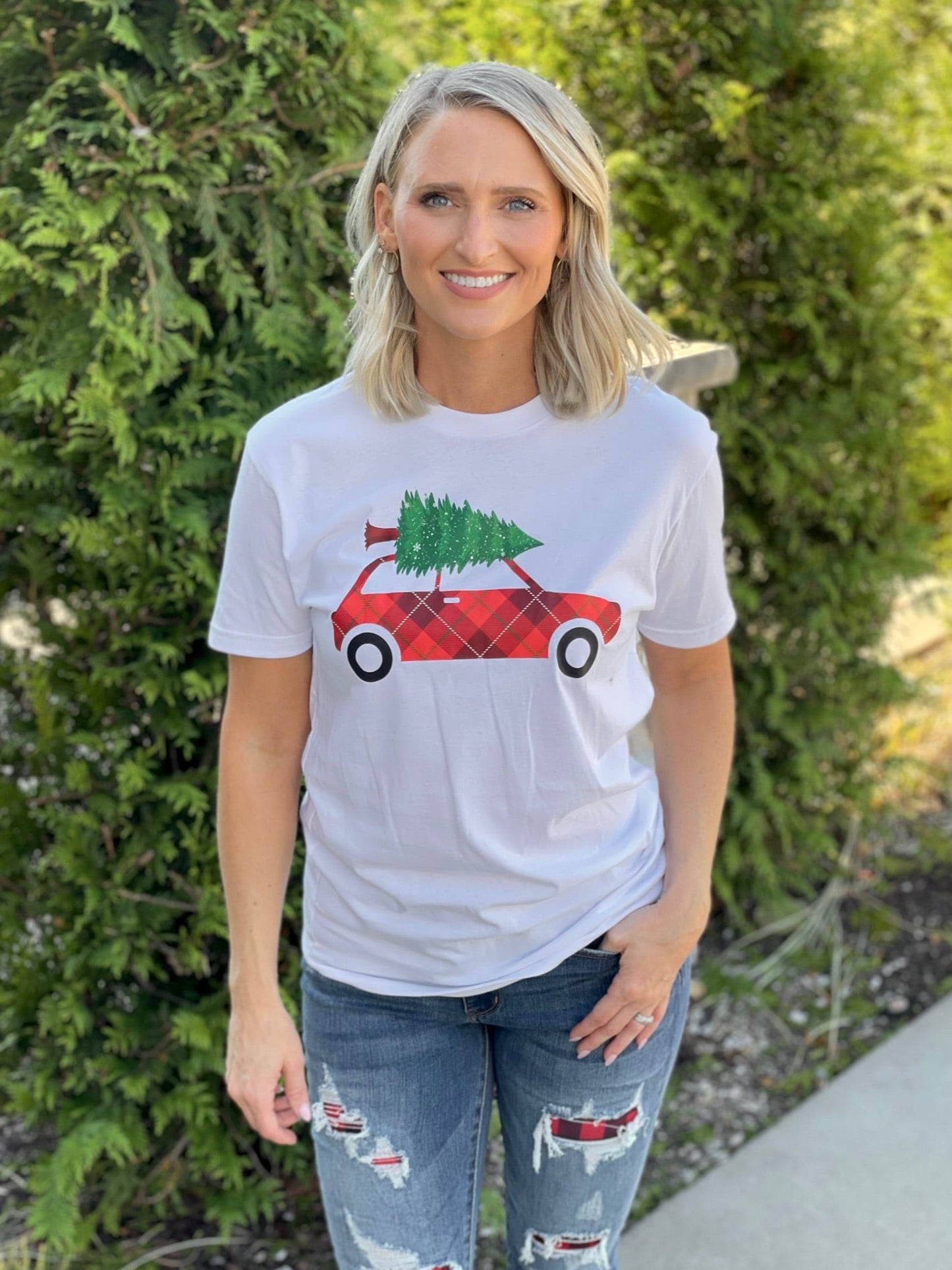 Bringing Home the Tree Graphic Tee
