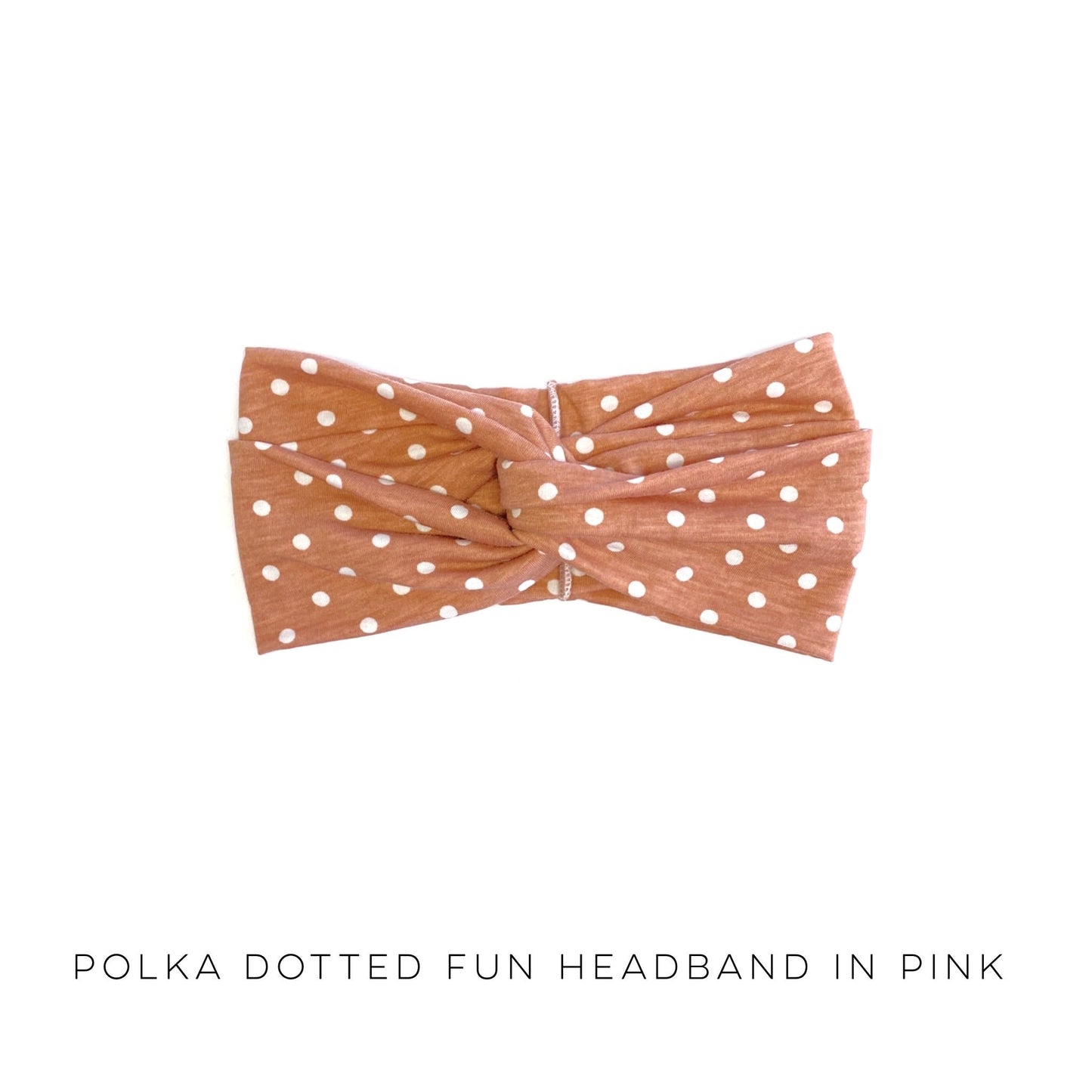 Polka Dotted Fun Headband in Pink