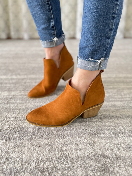 Stassi Ankle Booties in Brown