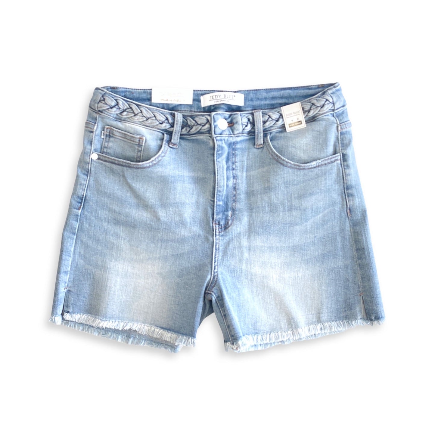 Thinkin' About You Braided Judy Blue Shorts