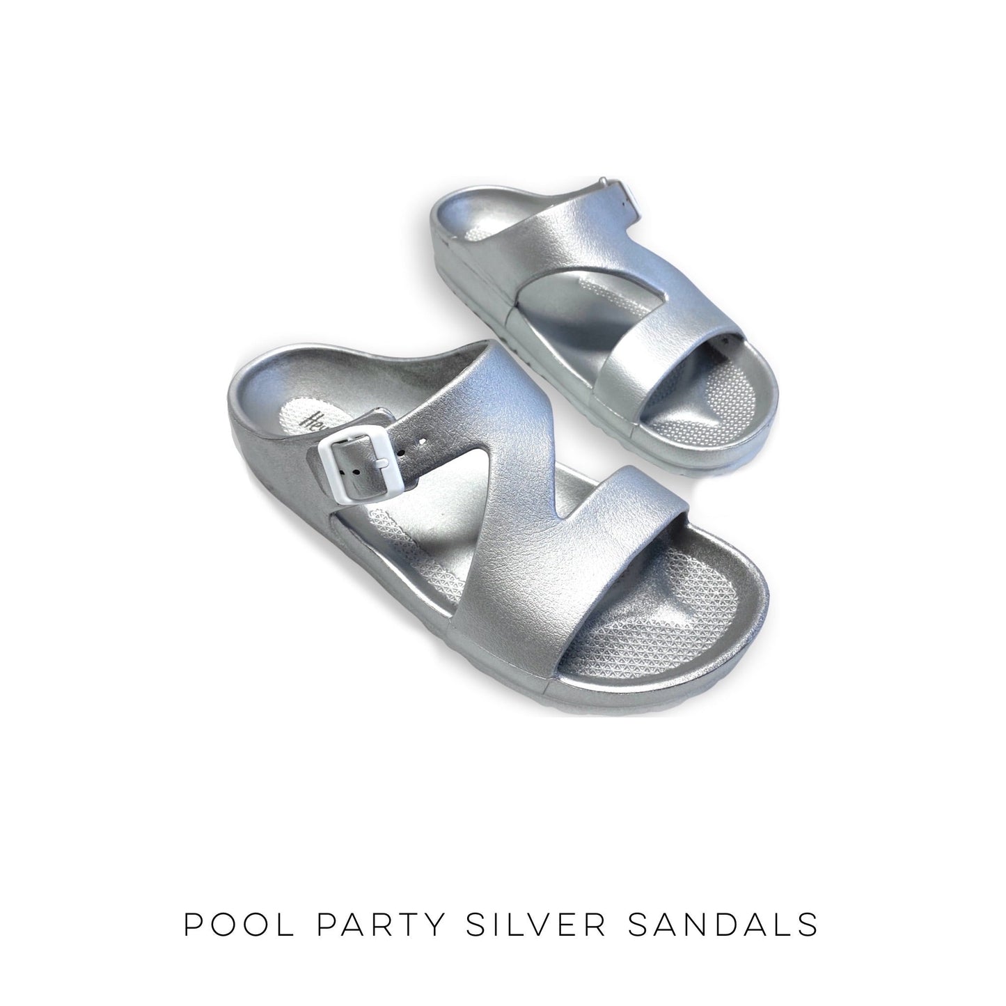 Pool Party Silver Sandals