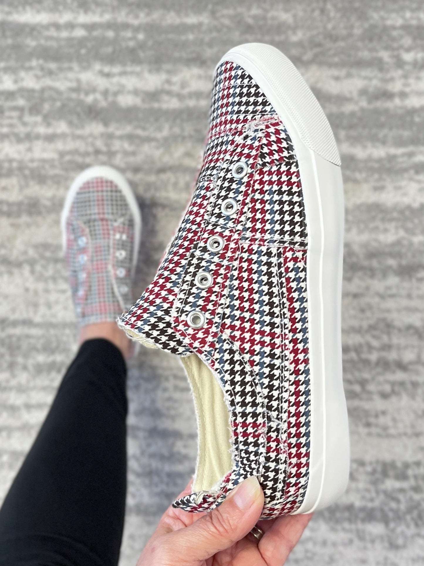 My Multi-Houndstooth Babalu Shoes