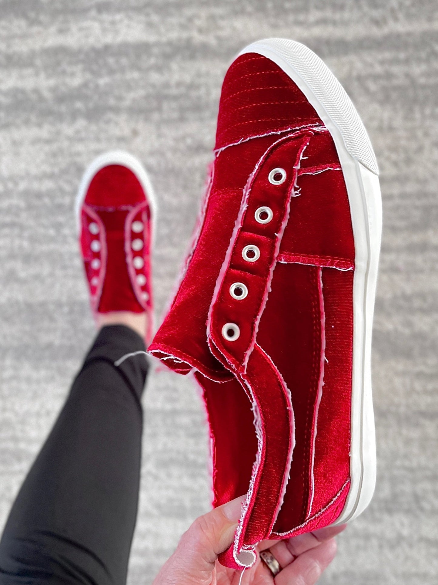 My Red Velvet Babalu Shoes