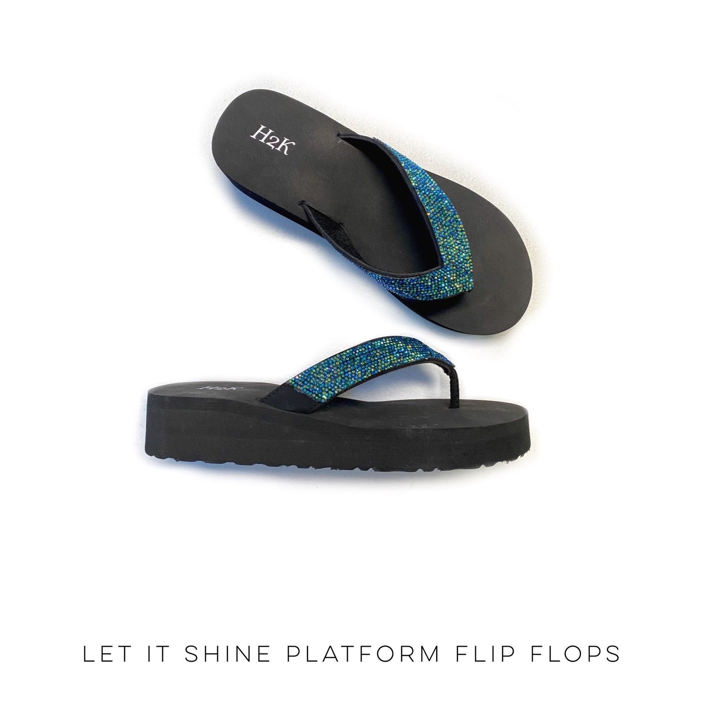 Let it Shine Platform Flip Flops