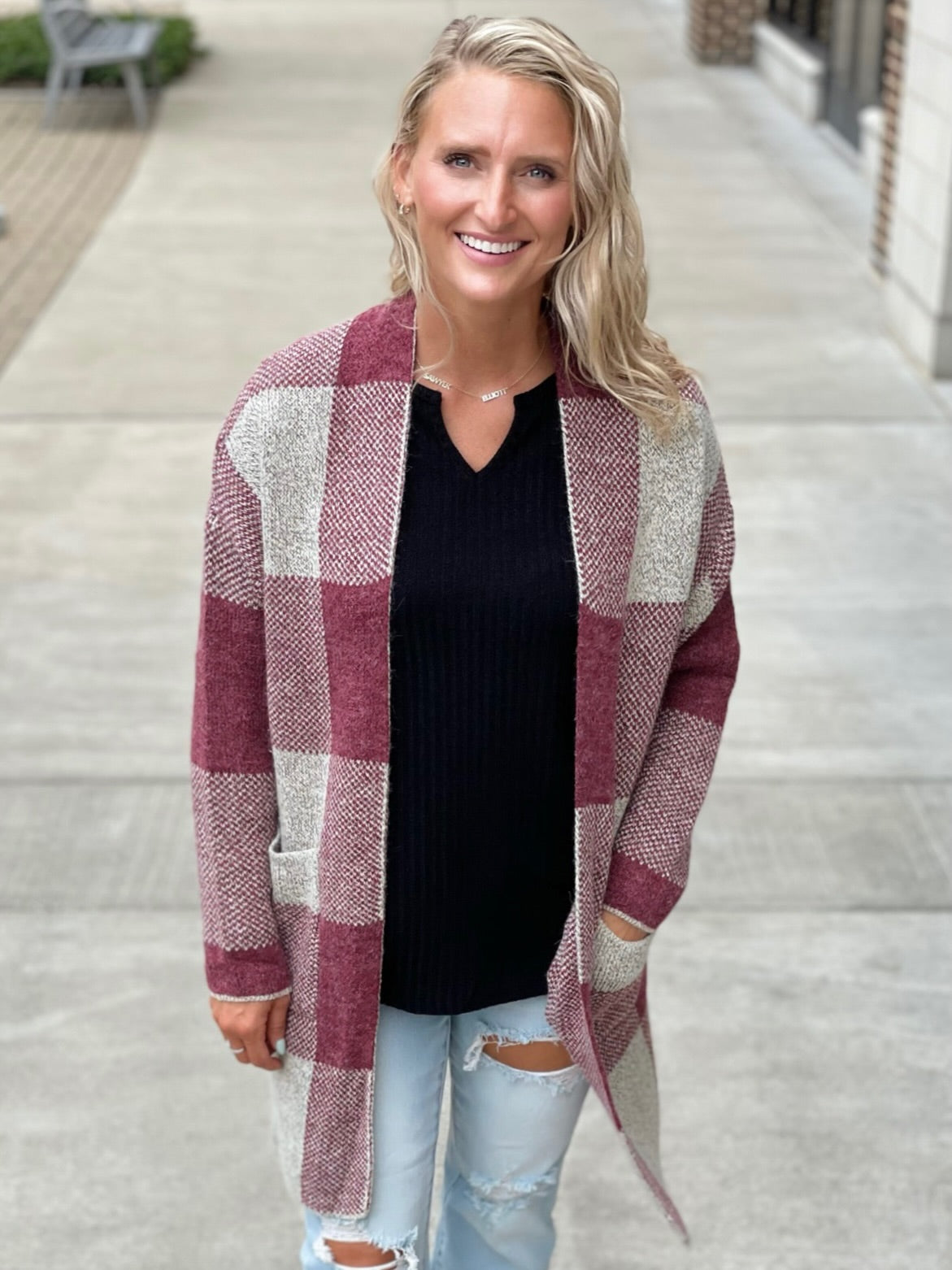 Little Miss Plaid Cardigan