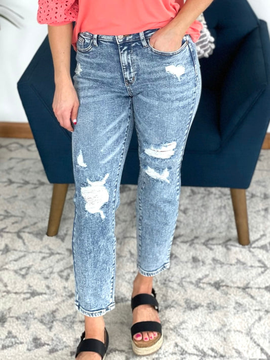 In the Spotlight Judy Blue Boyfriend Jeans