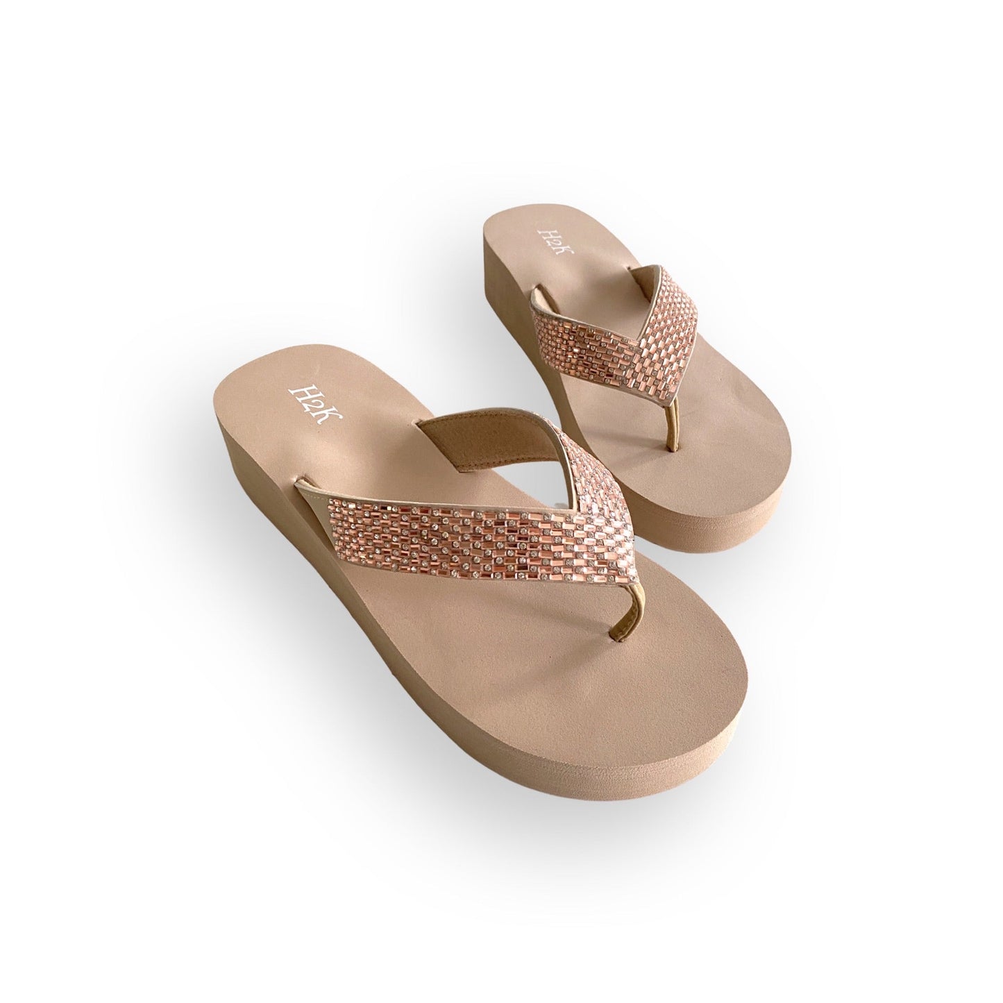 Around the Clock Sandals in Rose Gold