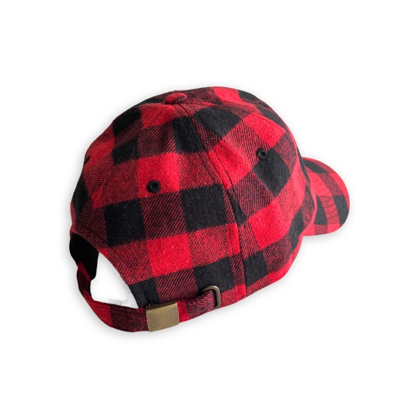 The Perfect Buffalo Plaid Hat in Red