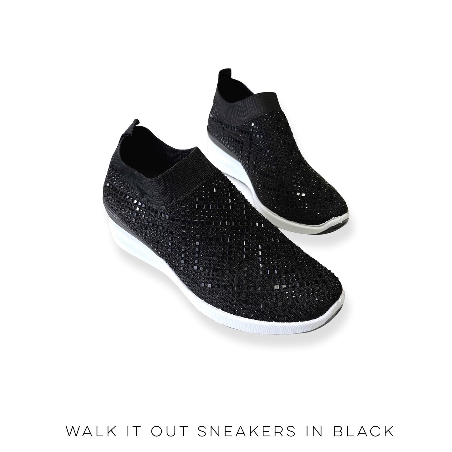 Walk It Out Sneakers in Black