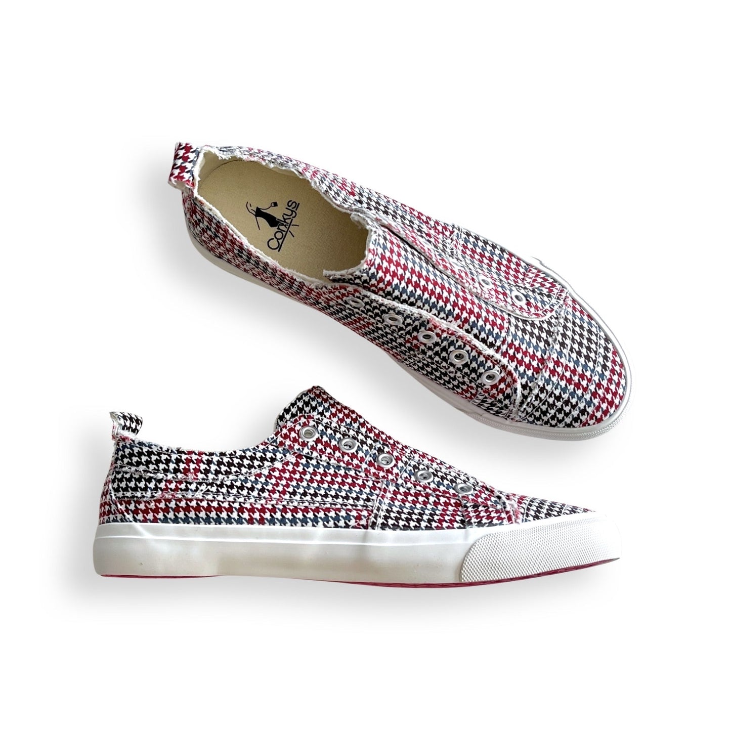 My Multi-Houndstooth Babalu Shoes