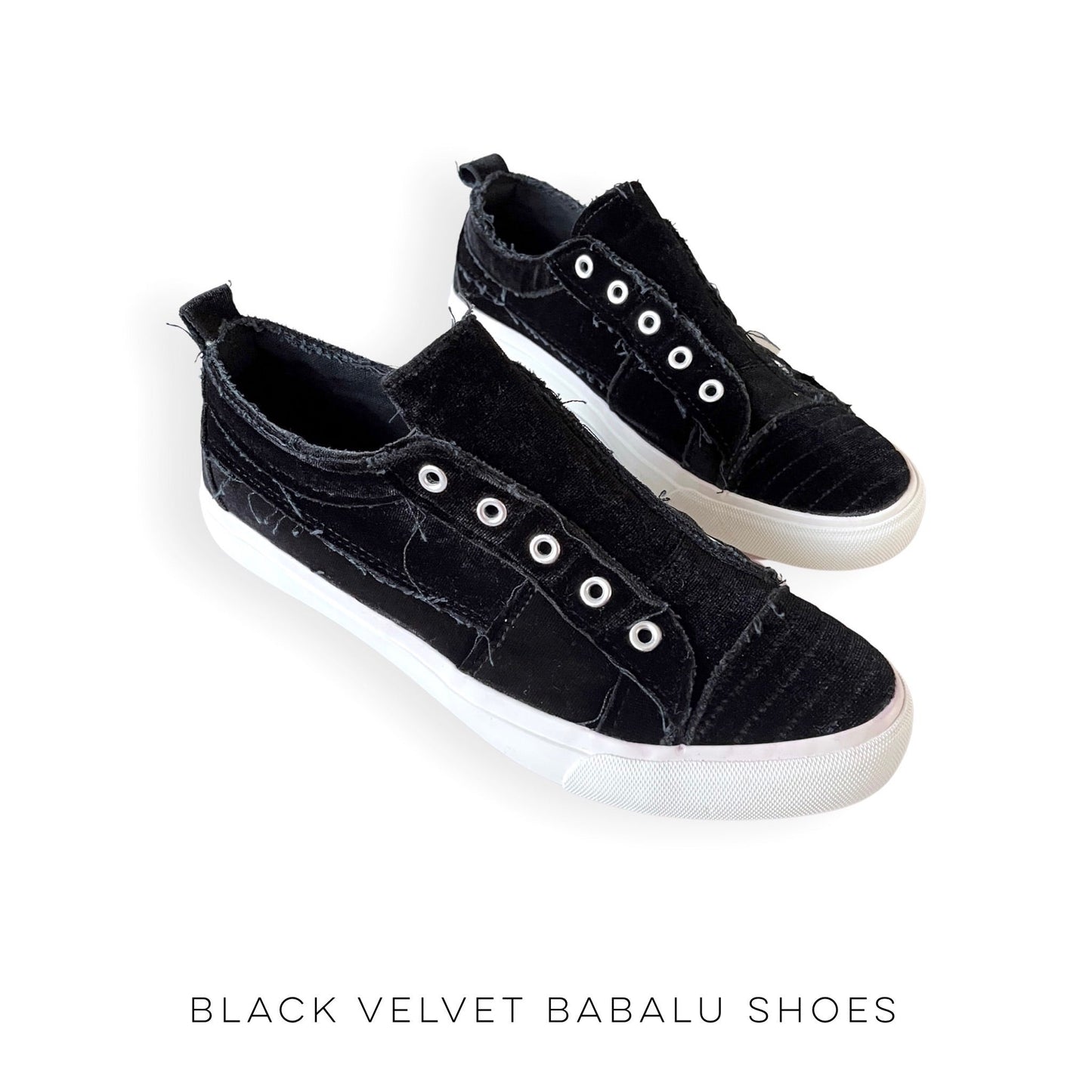 Black Velvet Babalu Shoes