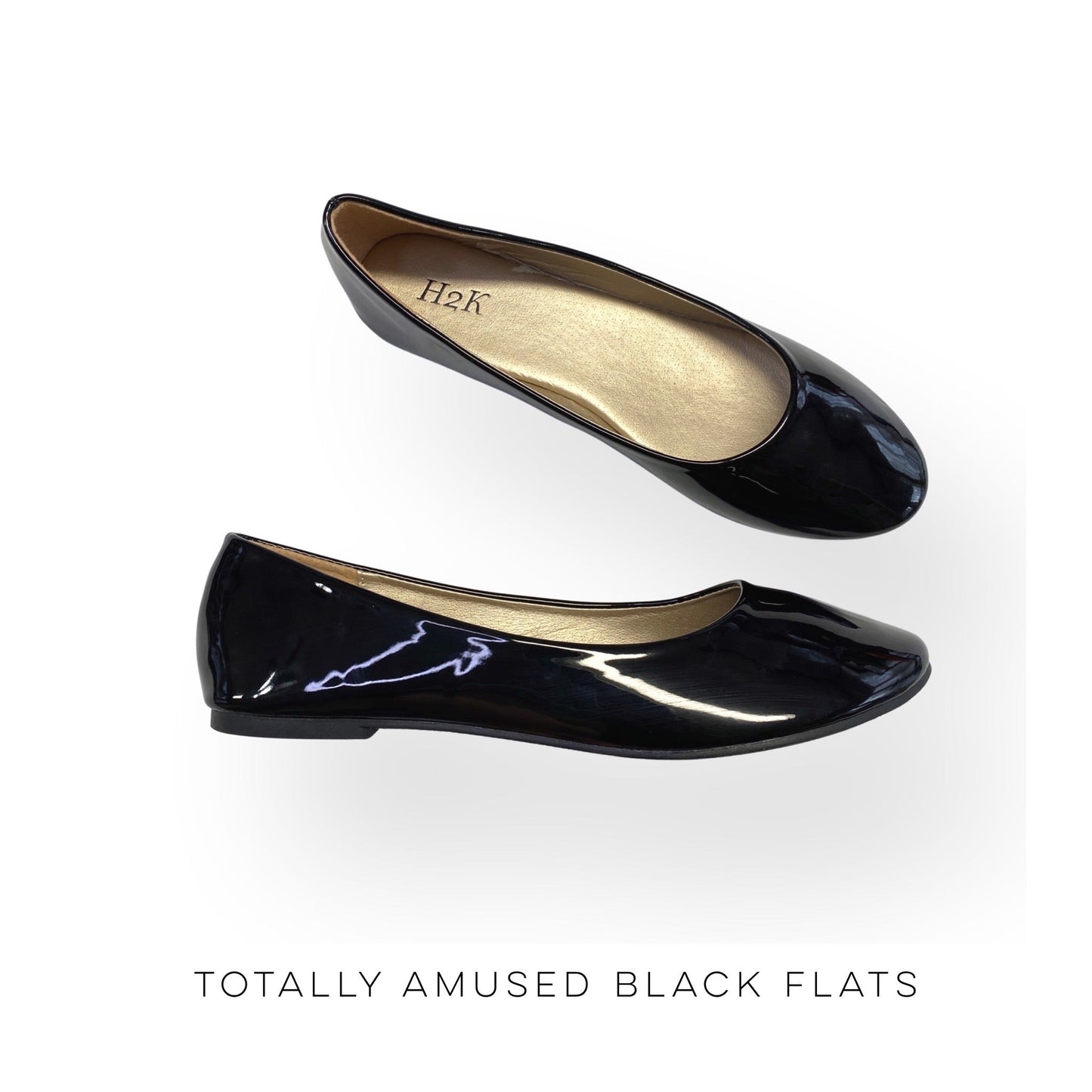 Totally Amused Black Flats