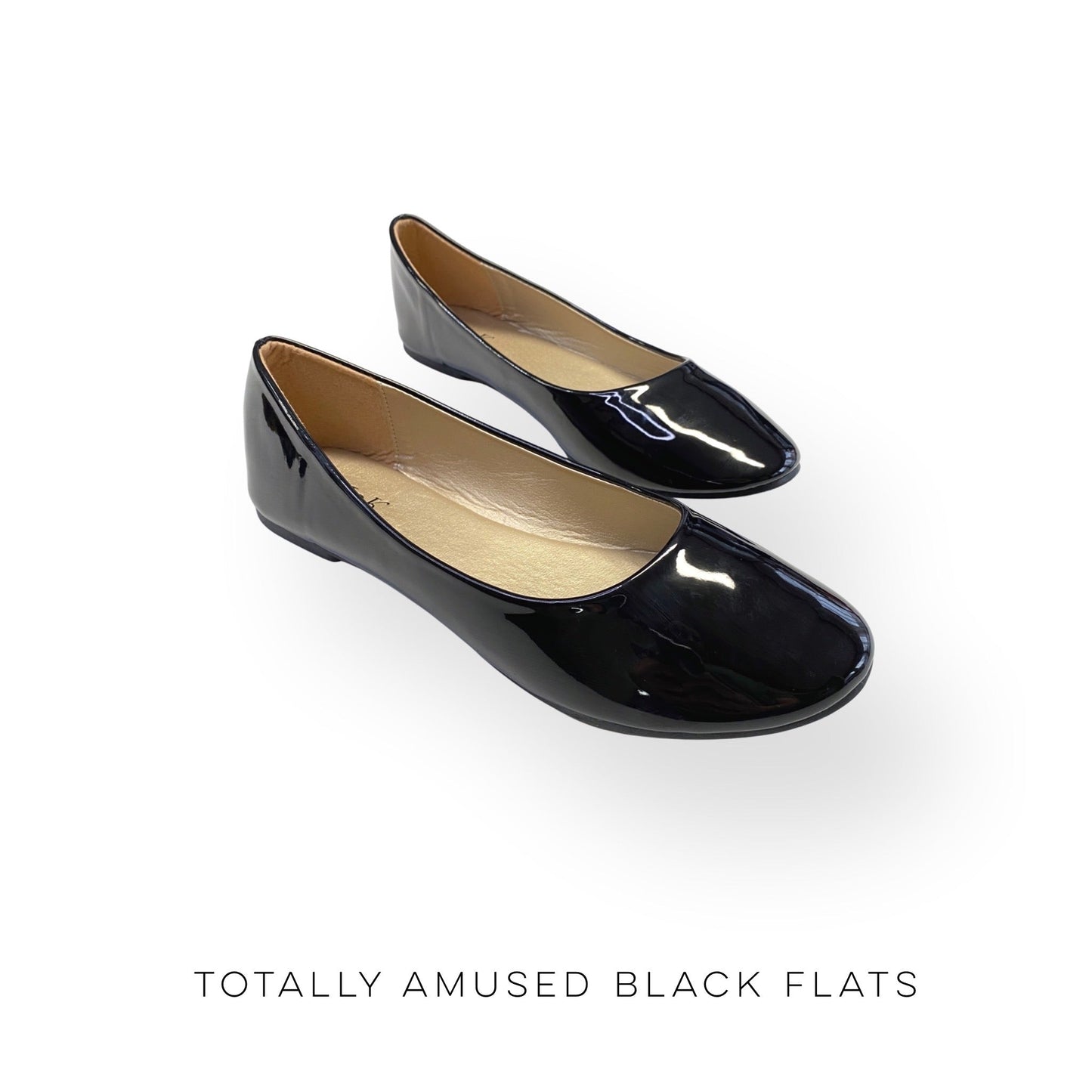 Totally Amused Black Flats