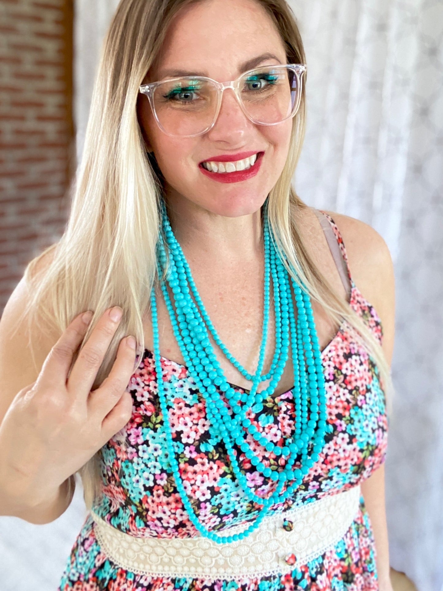 My Boho Beads Necklace in Turquoise