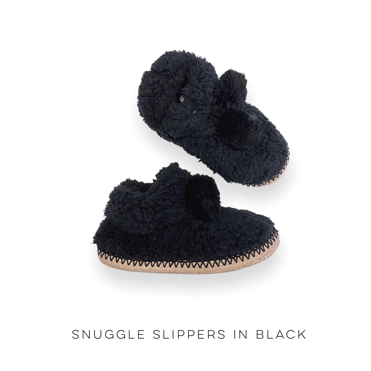 Snuggle Slippers in Black