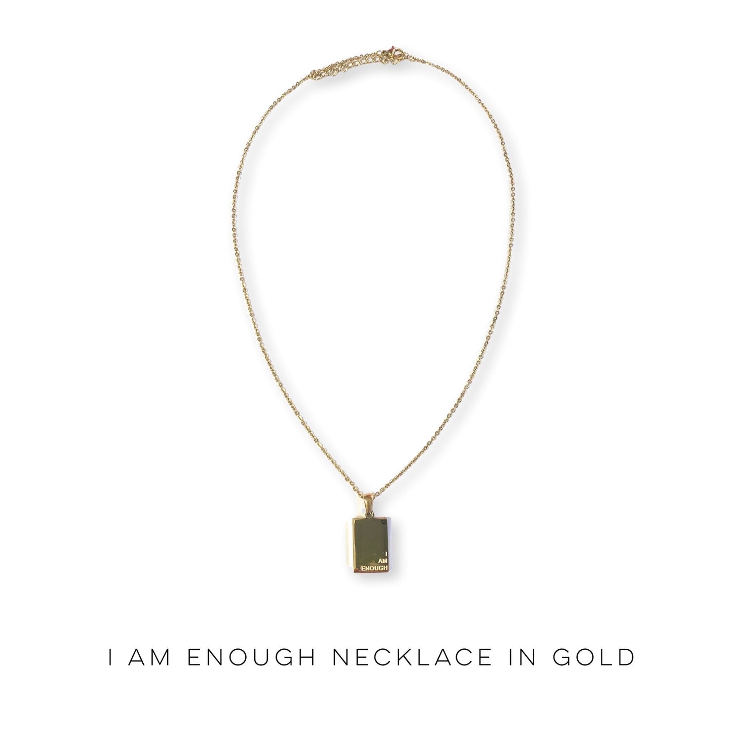 I am Enough Necklace in Gold