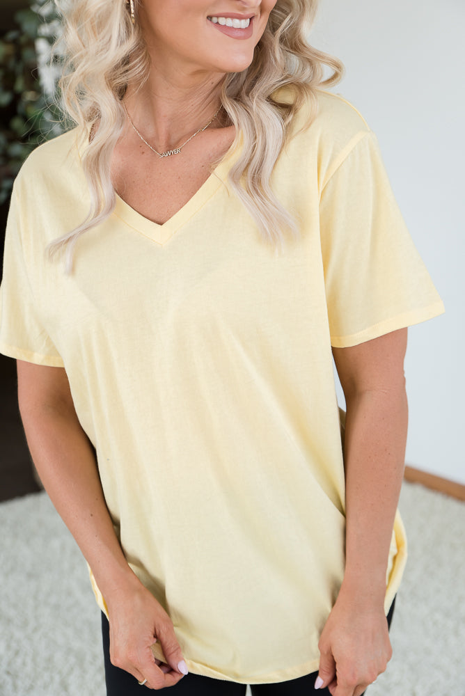 Keep it Simple Top in Banana