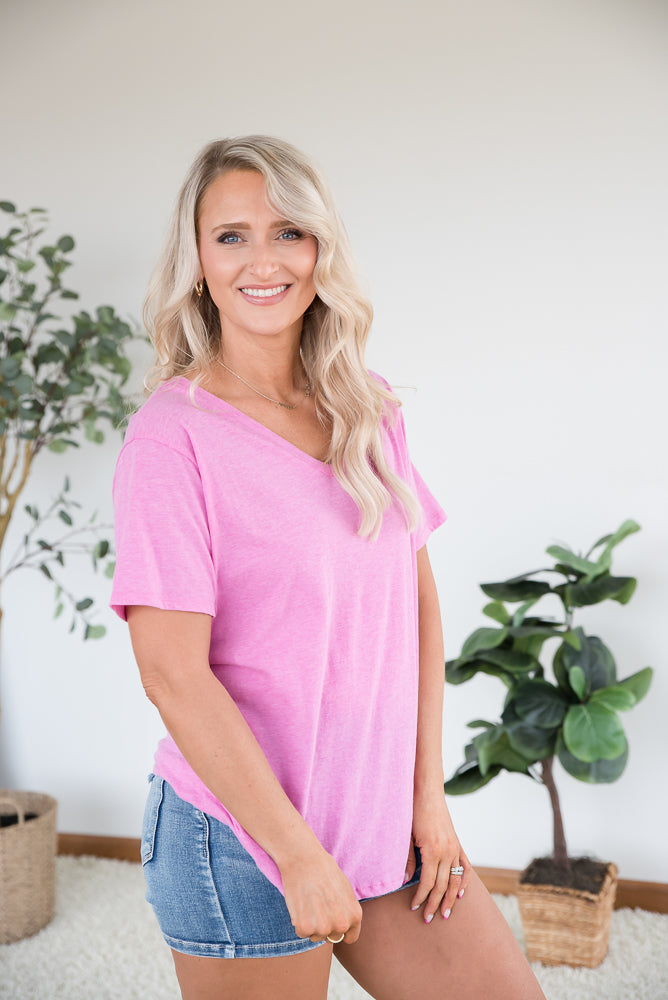 Keep it Simple Top in Mauve