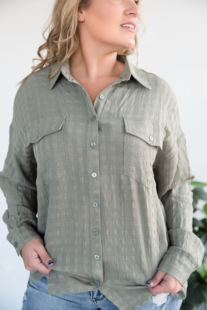 It's a Good Time Top in Olive
