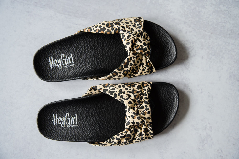 Staycation Sandals in Leopard