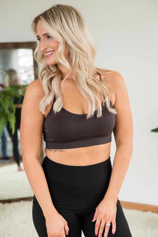 Show Your Support Ash Grey Bralette