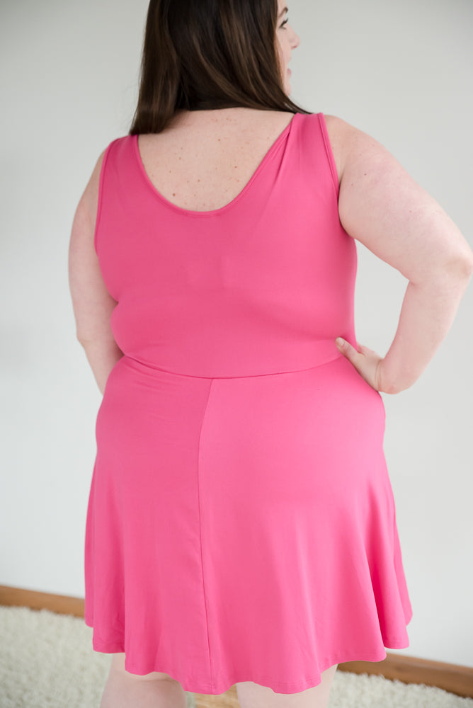 Evermore Dress in Fuchsia