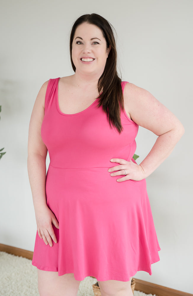 Evermore Dress in Fuchsia