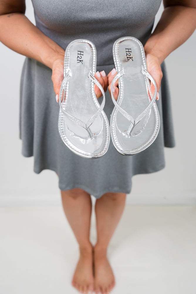 Sassy Sandals in Silver