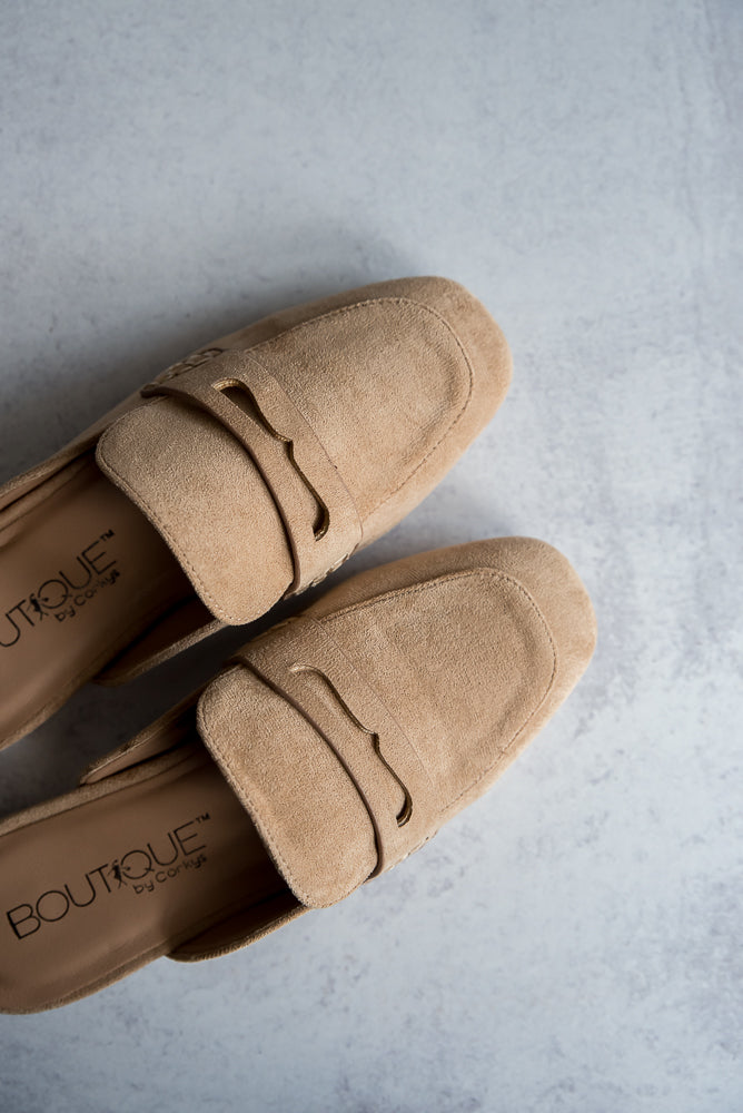 It's Fall Y'all Slides in Camel Suede