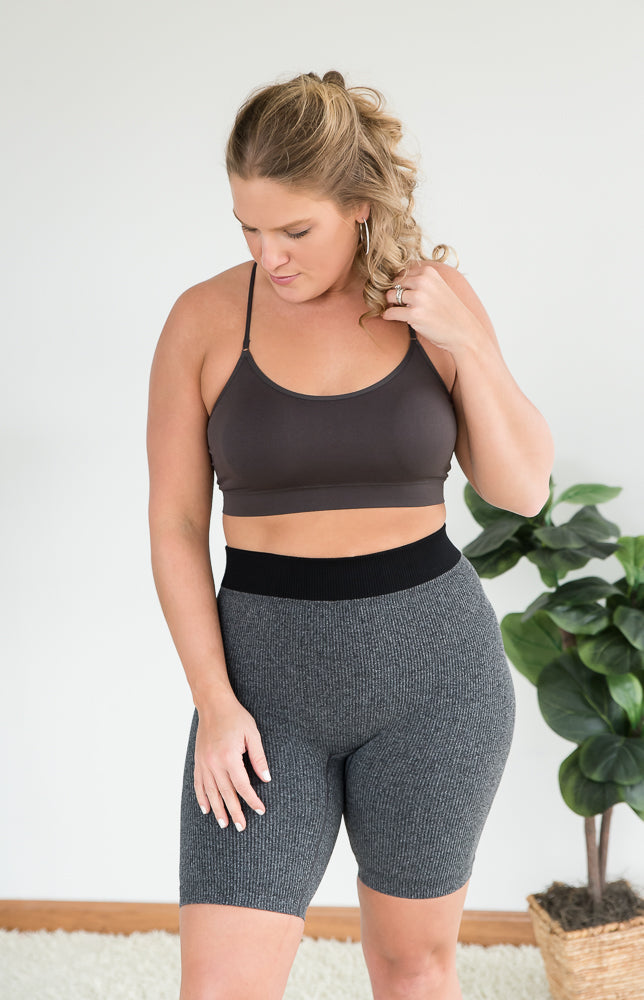 Show Your Support Ash Grey Bralette