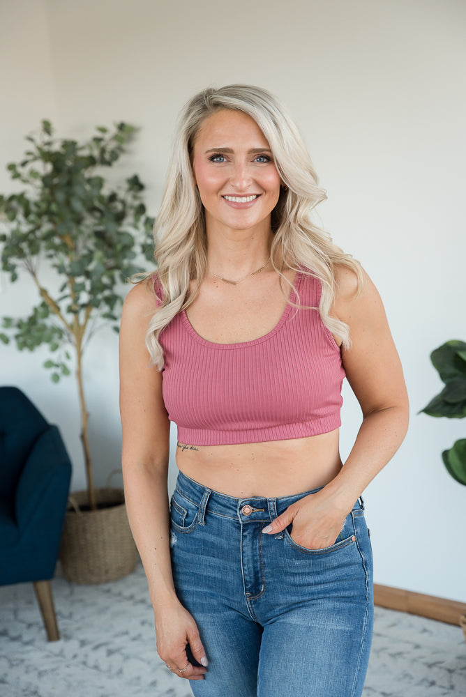 Happy to Be Bralette in Mauve