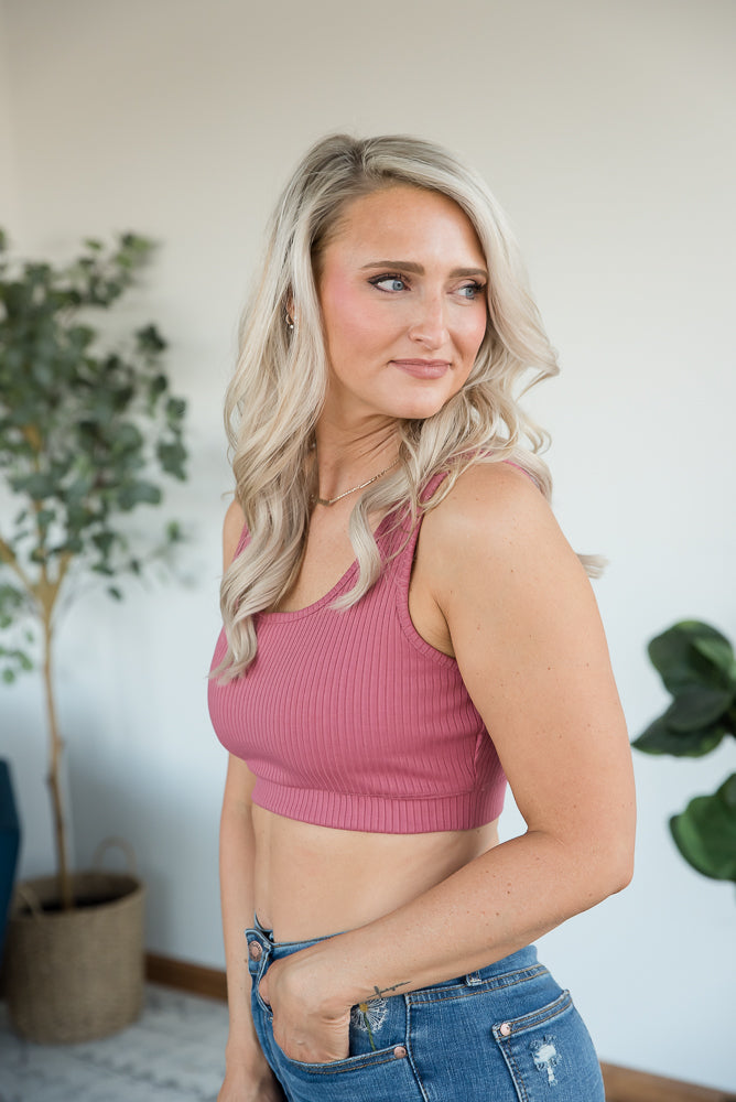 Happy to Be Bralette in Mauve