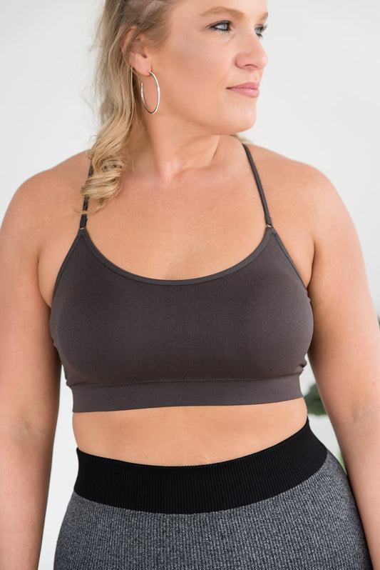 Show Your Support Ash Grey Bralette