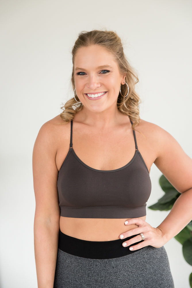 Show Your Support Ash Grey Bralette