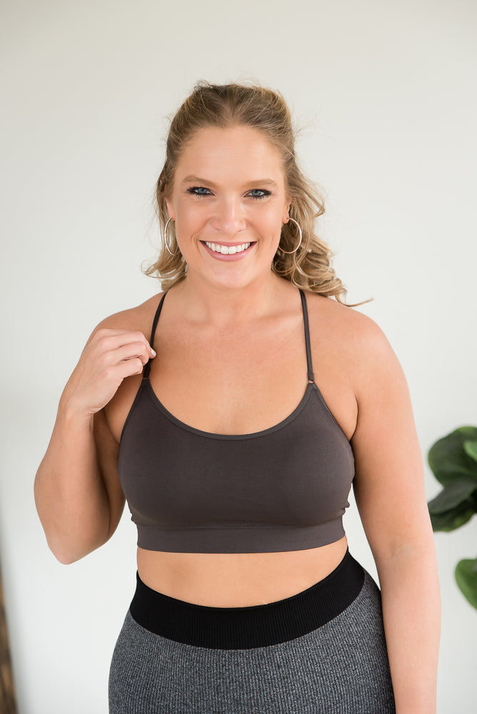 Show Your Support Ash Grey Bralette