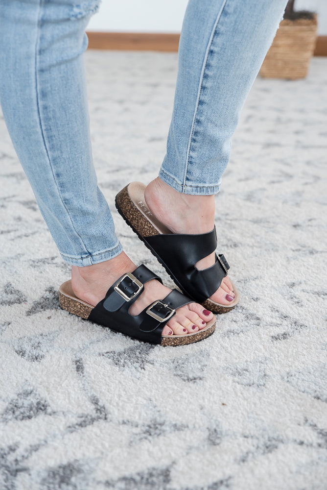 On a Voyage Sandals in Black