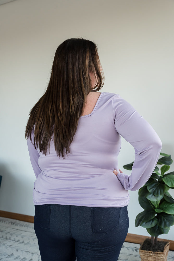 All Squared Away Top in Lilac