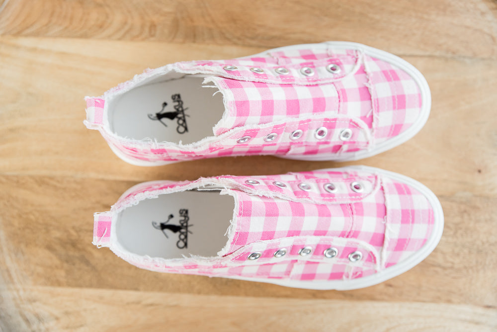 My Pink Gingham Babalu Shoes