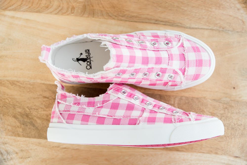 My Pink Gingham Babalu Shoes