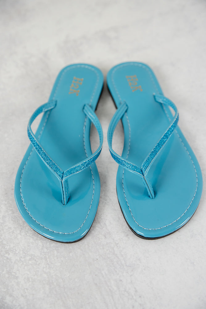 Sassy Sandals in Turquoise