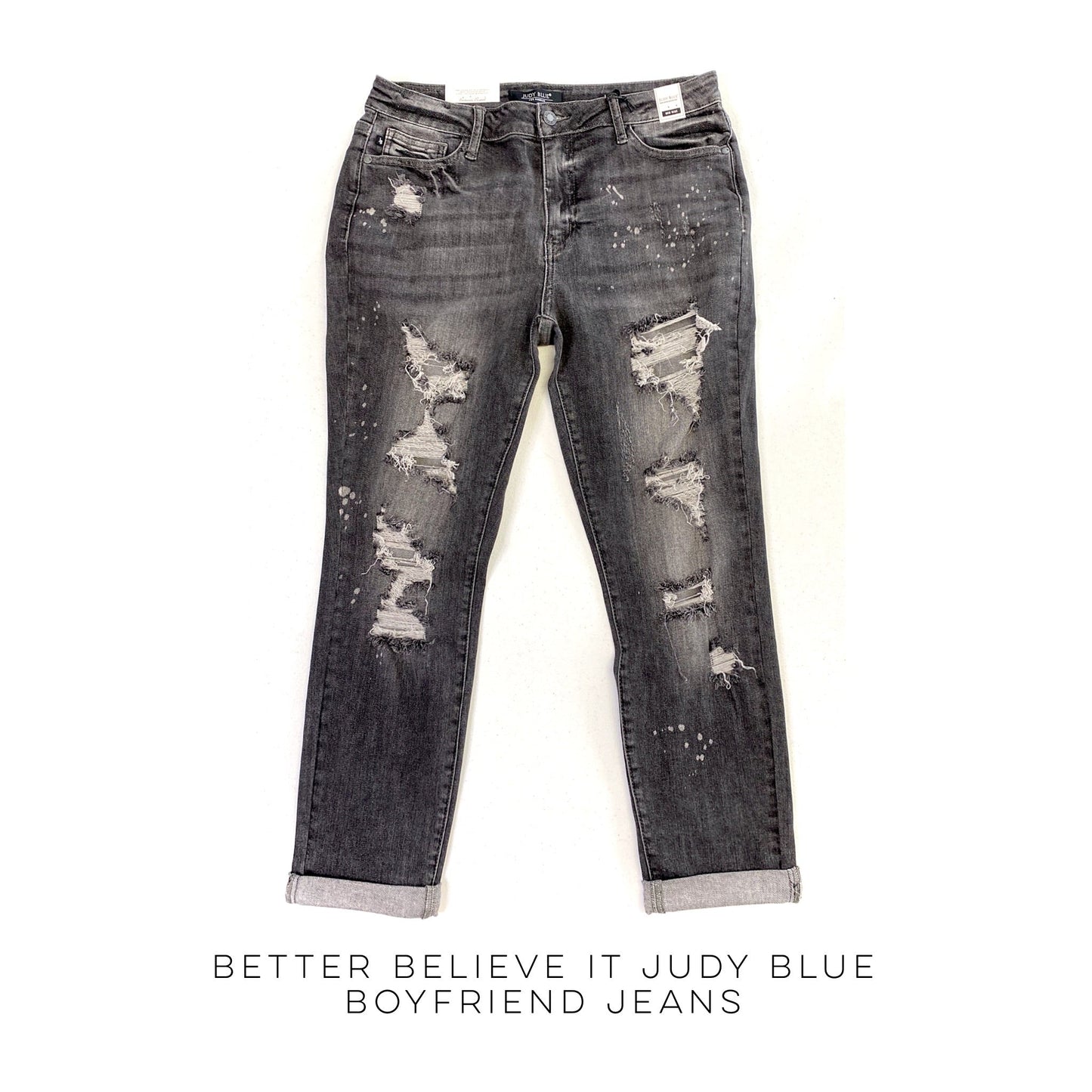 Better Believe It Judy Blue Boyfriend Jeans