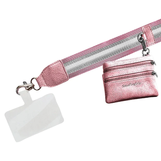 PREORDER: Clip & Go Strap With Pouch Stripe Collection In Assorted Colors