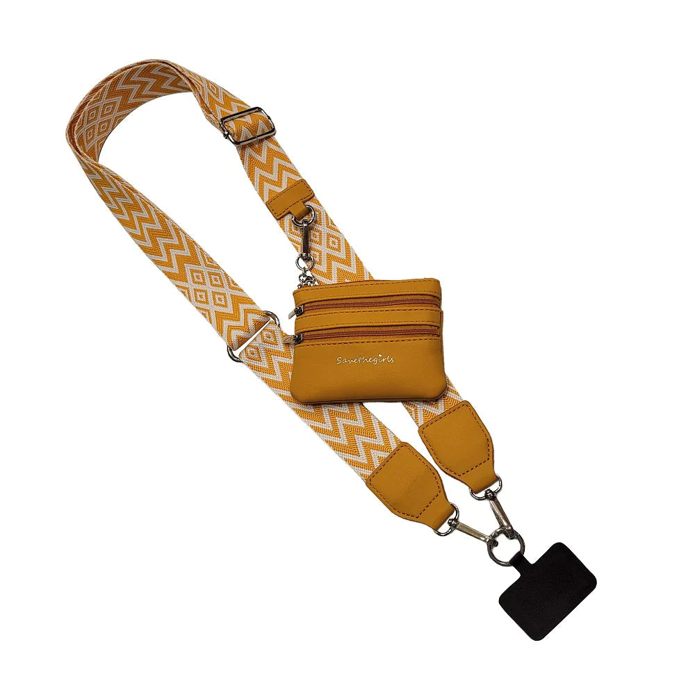 PREORDER: Clip & Go Strap With Pouch Chevron Collection In Assorted Colors