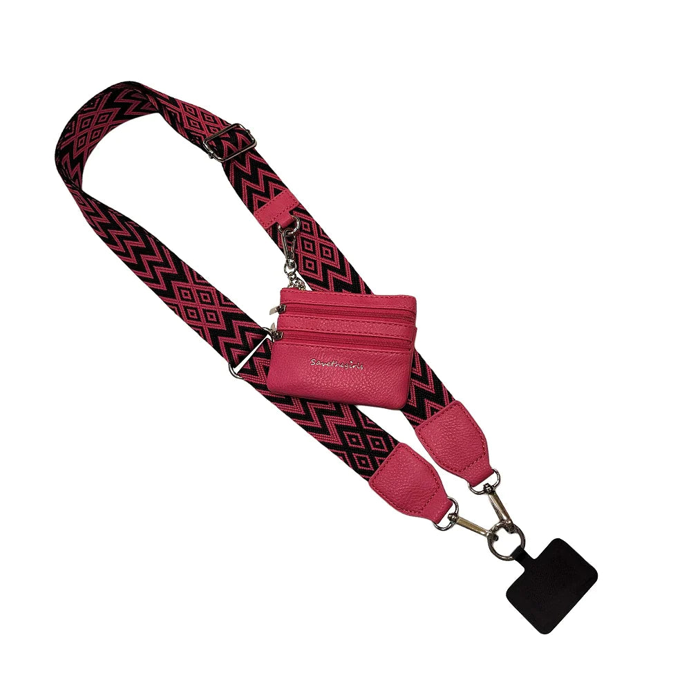 PREORDER: Clip & Go Strap With Pouch Chevron Collection In Assorted Colors