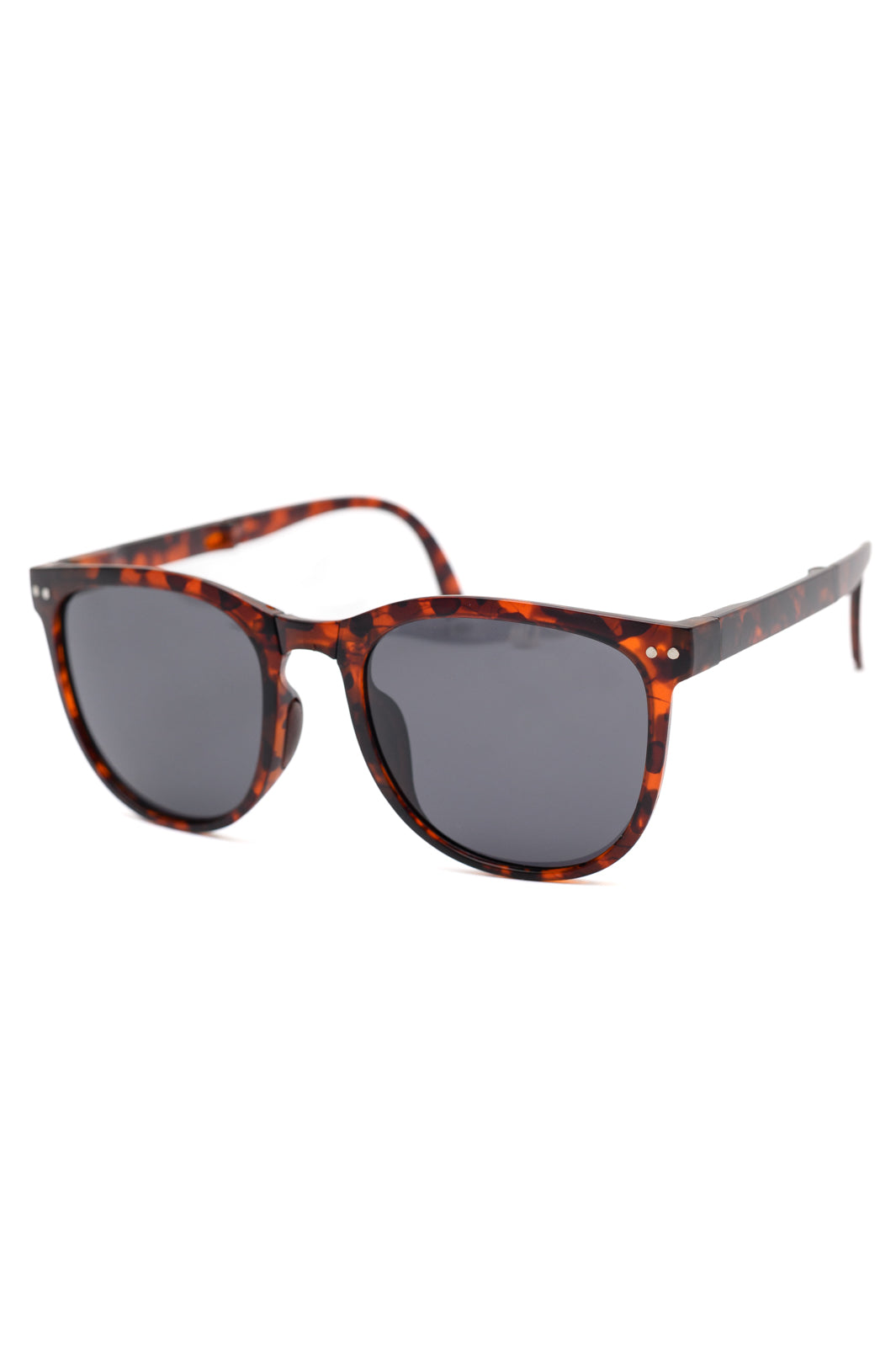 Collapsible Girlfriend Sunnies & Case in Tortoise Shell