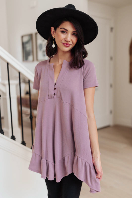 Sweet Breeze Tunic Dress in Lavender