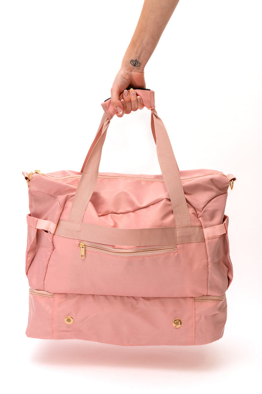 Travel Bestie Duffel in Pink